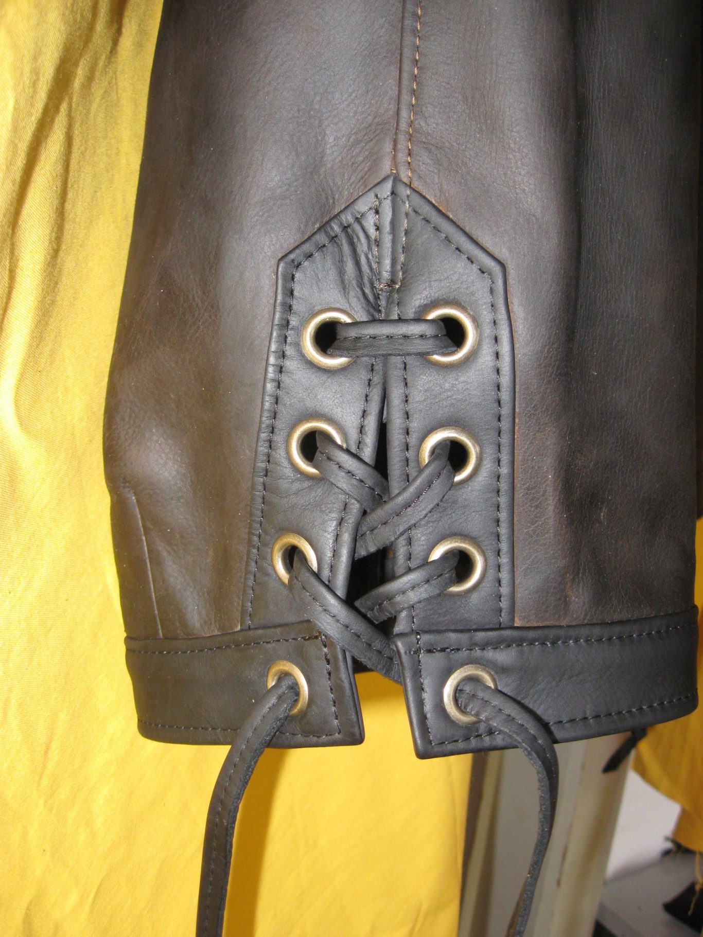 Detailaufnahme Schnürung