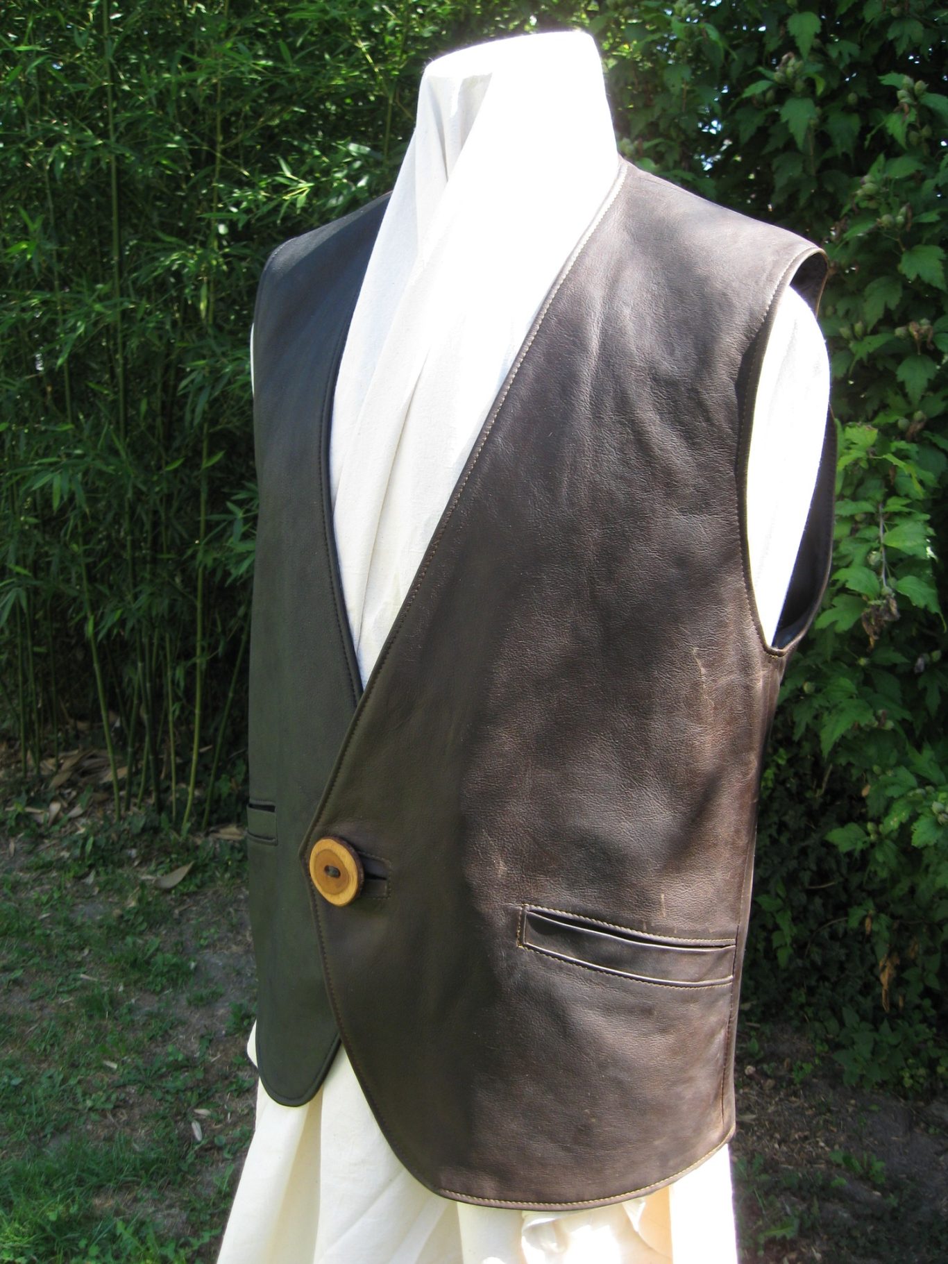 Lederweste Herren Modell "Como"