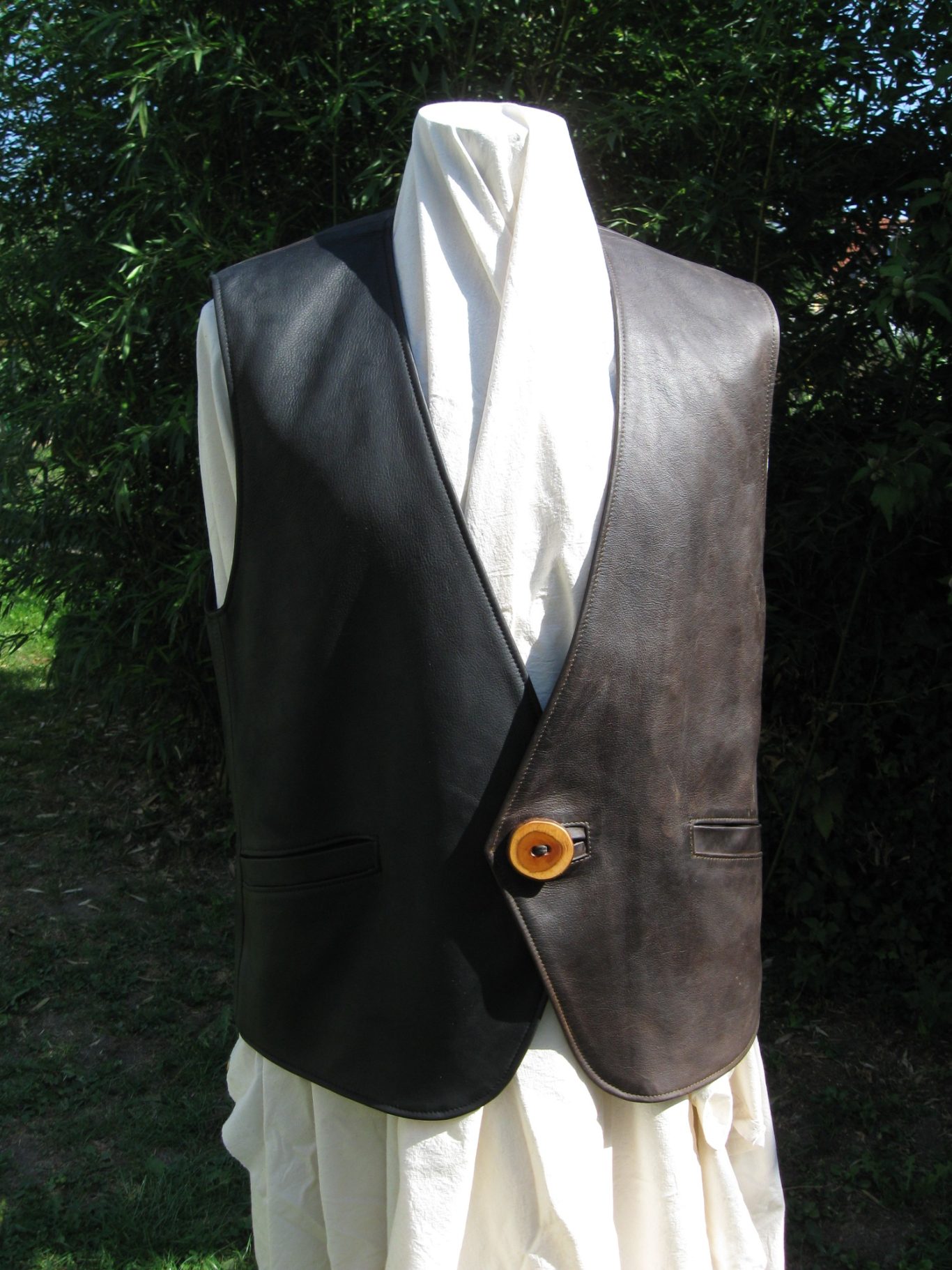 Lederweste Herren Modell "Como"